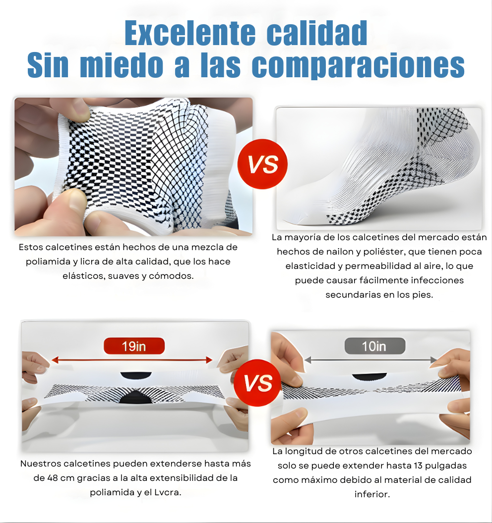 Calcetines para neuropatía: soporte de compresión para tobillo