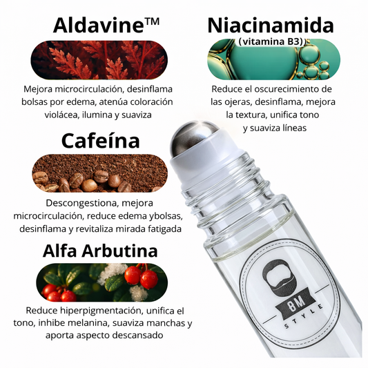 Anti-Dark Circle Roll-On - Tratamiento Anti Bolsas que Reduce Ojeras y Hinchazón