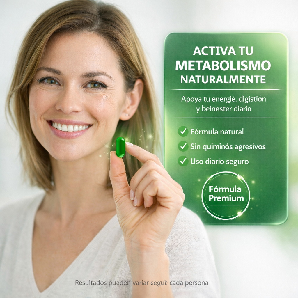 MetaboFit Cápsulas – Acelera tu Metabolismo y Quema Grasa Naturalmente (2x1 Oferta)