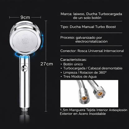 Ducha Turbocargada - Convertí una presión de agua débil en una potente