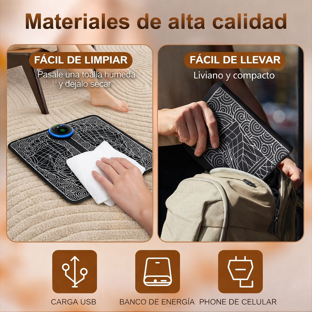 Masajeador EMS para Pies – Aliviar el dolor muscular y mejorar la circulación