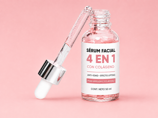 Sérum Facial 4 en 1 con Colágeno Anti-Edad "Efecto Lifting" para Arrugas y Flacidez