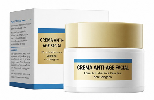 Crema Anti-Age Facial | Fórmula Hidratante Definitiva con Colágeno