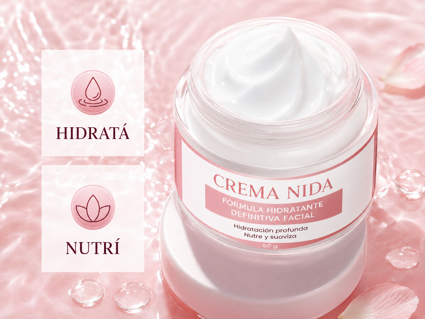 Crema NIDA | Fórmula Hidratante Definitiva Facial