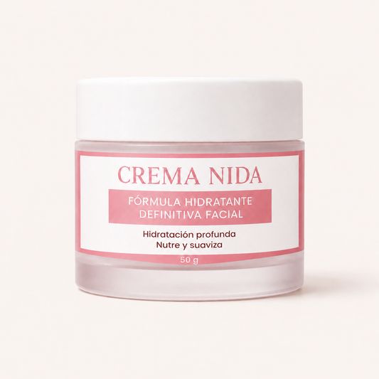 Crema NIDA Facial Antiedad con Ácido Hialurónico | Piel Hidratada y Radiante