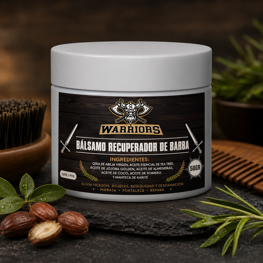 Warriors Bálsamo Recuperador de Barba