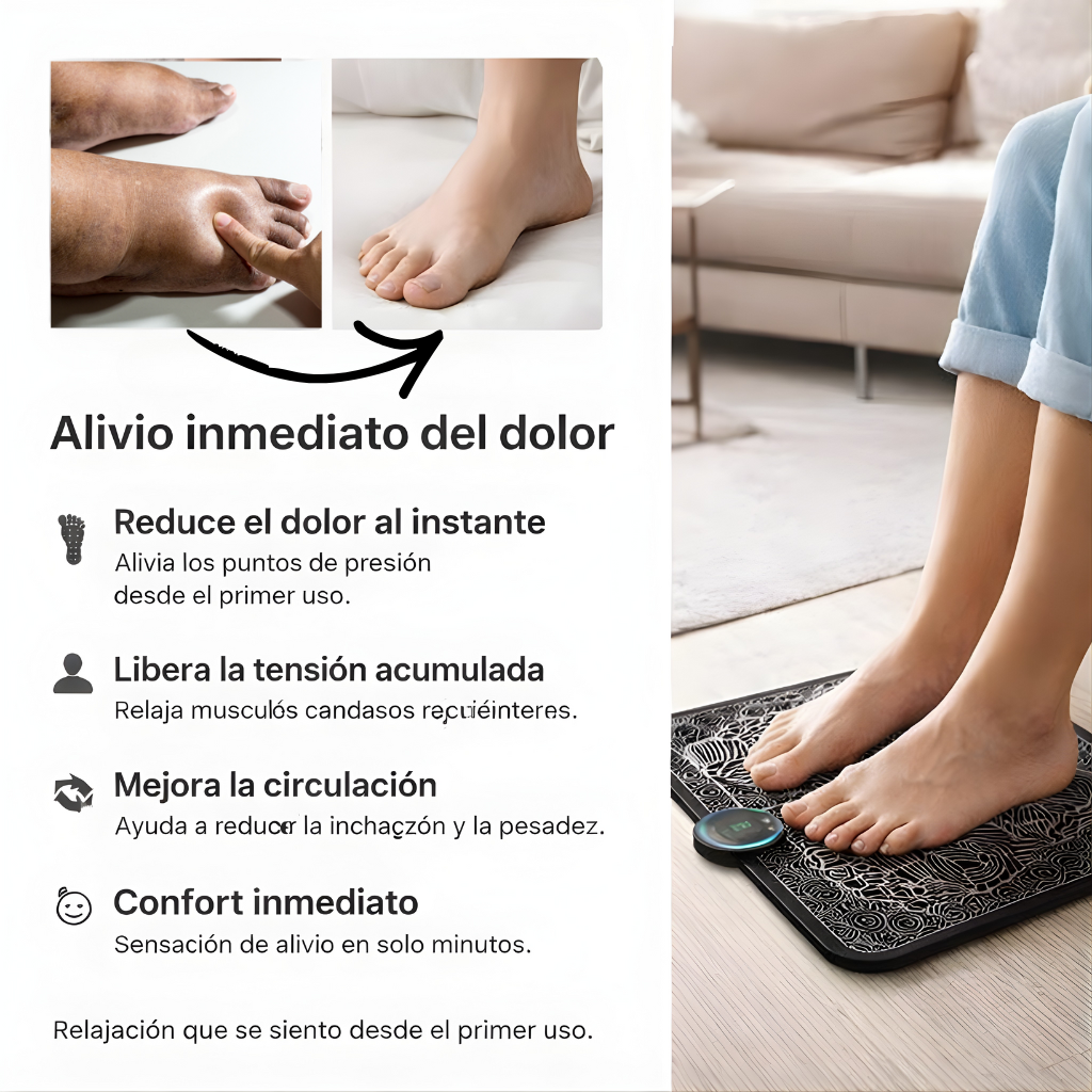 Masajeador de Pies Inteligente - Alivio instantáneo en los pies y relajación profunda en casa.