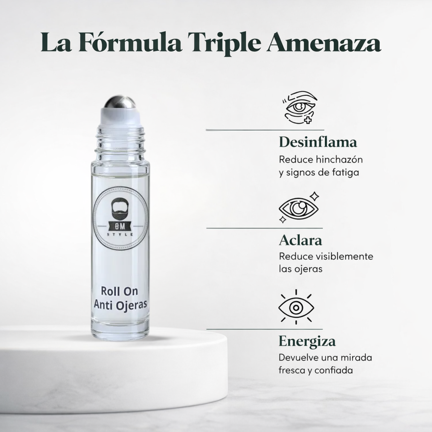 Anti Ojeras Roll-On - Sérum energizante que ayuda a reducir ojeras y bolsas