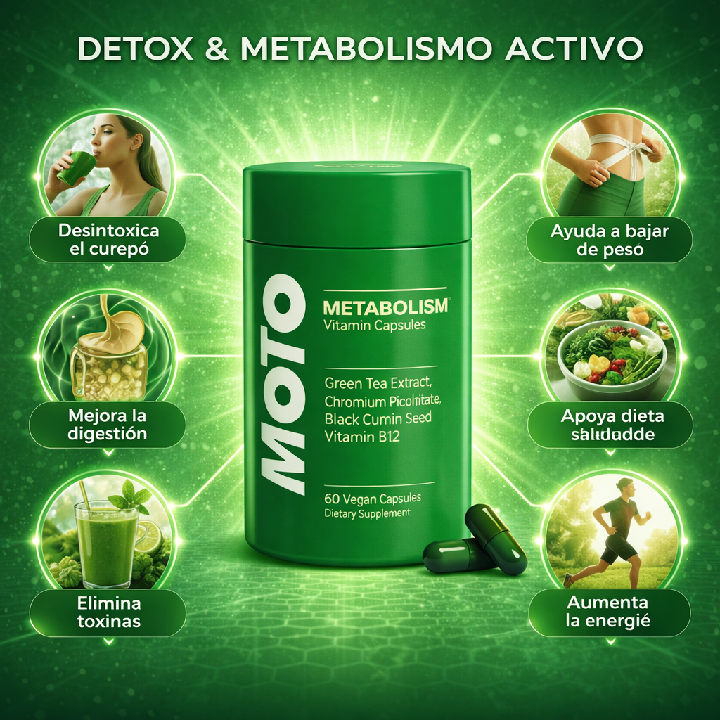 MetaboFit Cápsulas – Acelera tu Metabolismo y Quema Grasa Naturalmente (2x1 Oferta)