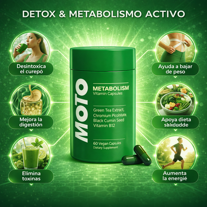 MetaboFit Cápsulas – Acelera tu Metabolismo y Quema Grasa Naturalmente (2x1 Oferta)