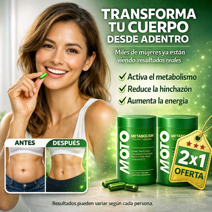 MetaboFit Cápsulas – Acelera tu Metabolismo y Quema Grasa Naturalmente (2x1 Oferta)