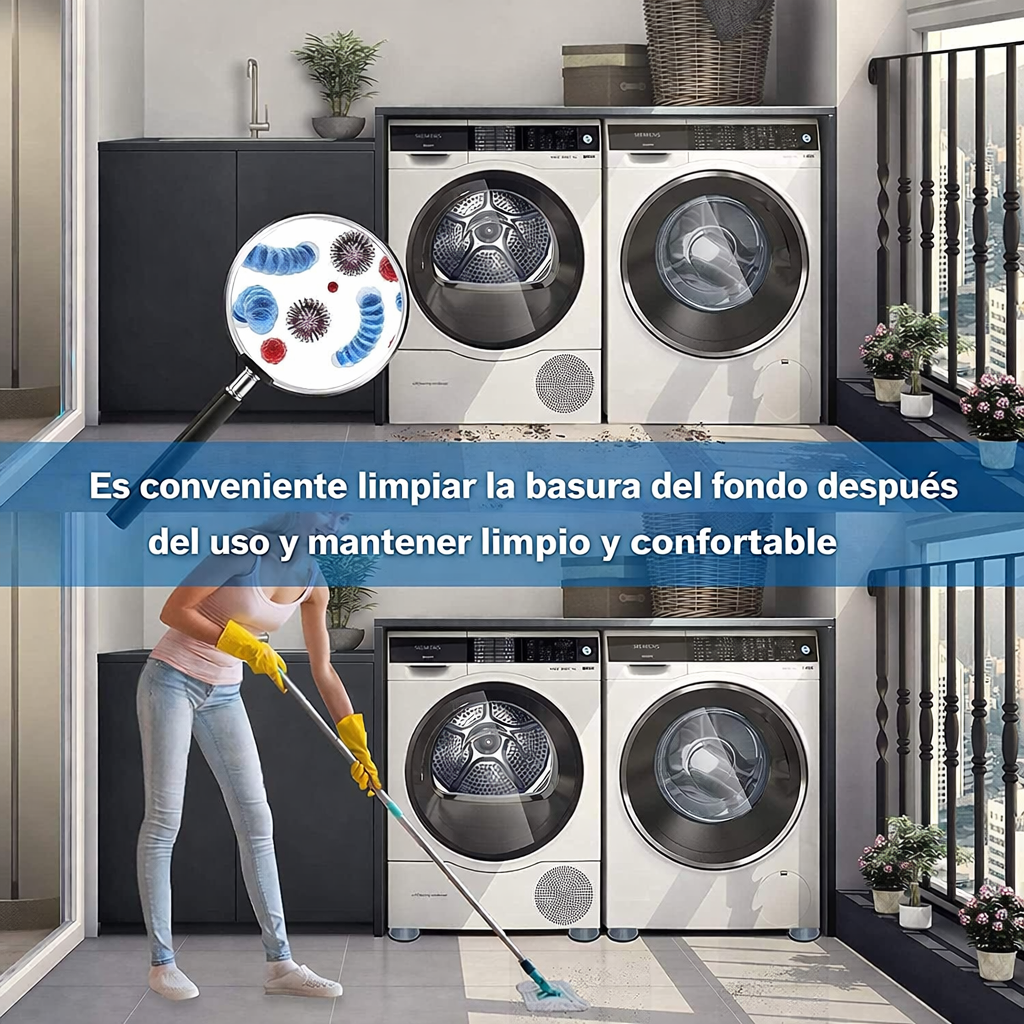 Almohadillas antivibración de goma para pies: sin esfuerzo, sin rayones y sin ayuda (4 piezas)