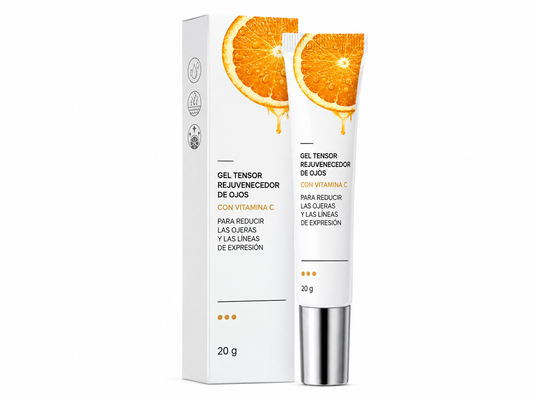 Gel Tensor Rejuvenecedor de Ojos | con vitamina C para reducir las ojeras y las líneas de expresión